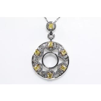 1.20ct Fancy Yellow Diamond Pendant