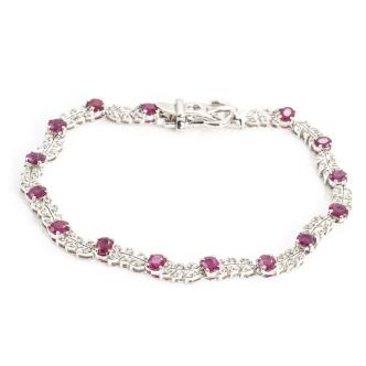 6.32ct Ruby and Diamond Bracelet