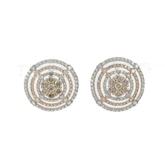 7.00ct Round Diamond Earrings