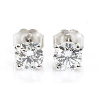 1.02ct Diamond Studs GIA D VS2