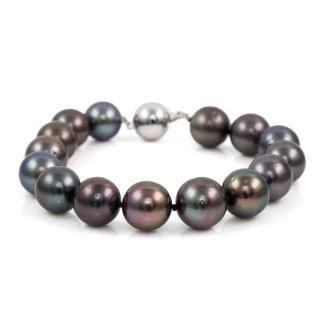 Tahitian Pearl Bracelet 14ct Gold Clasp