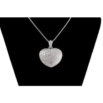 5.00ct Diamond Heart Pendant