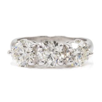 3.07ct Diamond Trilogy Ring