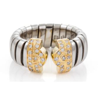 Bvlgari Tubogas Diamond Ring