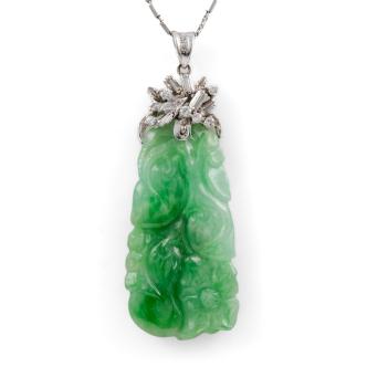 Jade and Diamond Pendant