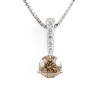 0.83ct Champagne Diamond Pendant