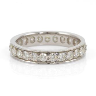 1.00ct Diamond Full Hoop Eternity Ring