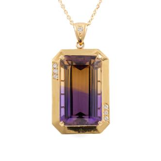 30.26ct Ametrine and Diamond Pendant