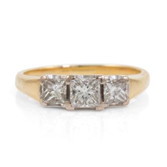 0.79ct Diamond Trilogy Ring