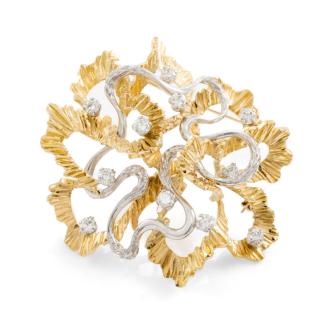 0.77ct Diamond Brooch