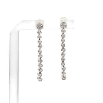 0.40ct Diamond Earrings 18ct Gold 5.3g