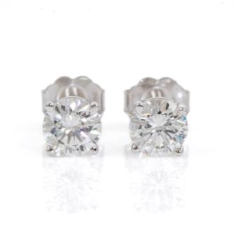 1.12ct Diamond Studs GIA G IF