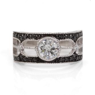 1.01ct Centre Diamond Ring Platinum