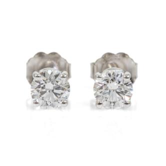 1.00ct Diamonds Studs GIA D VS1, VS2