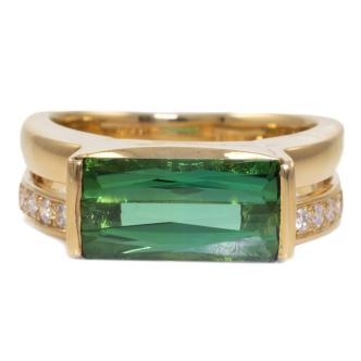 3.17ct Tourmaline & Diamond Ring