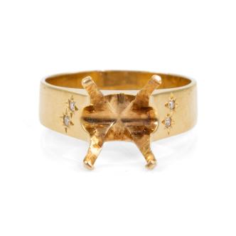 18ct Gold Ring Mount 5.6g
