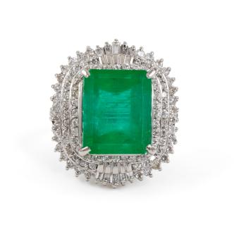 6.09ct Emerald & Diamond Ring