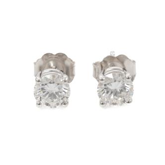 1.00ct Diamond Studs GIA D IF