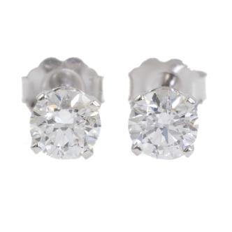 1.01ct Diamond Studs GIA D IF