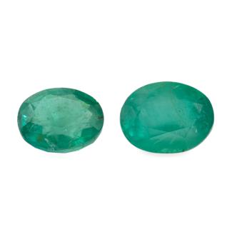6.25ct Two Loose Emeralds