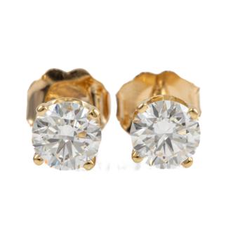 0.74ct Diamond Studs GIA D IF