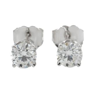 0.80ct Diamond Studs GIA E VS1, E VS2