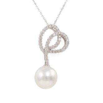 11.4mm South Sea Pearl & Diamond Pendant