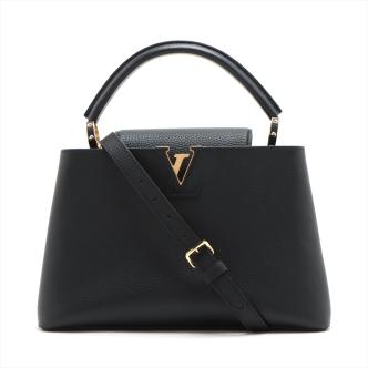 Louis Vuitton Black Capucines MM