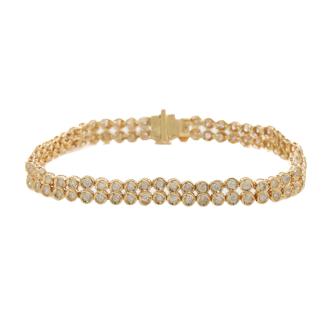 2.30ct Diamond Two Row Bracelet