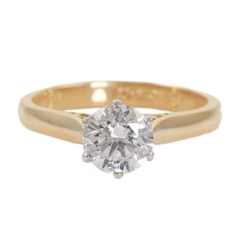 1.00ct Round Diamond Solitaire Ring