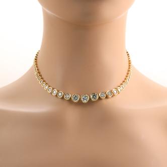 10.14ct Diamond Tennis Necklace