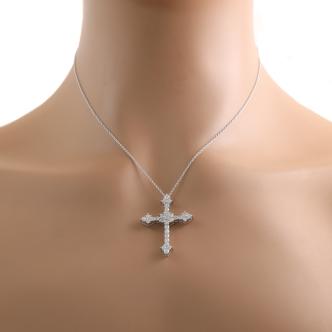 1.30ct Diamond Cross Pendant