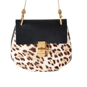 Chloe Drew Leopard Crossbody Bag