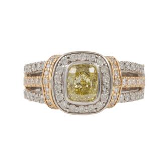 1.32ct Fancy Yellow Diamond Ring